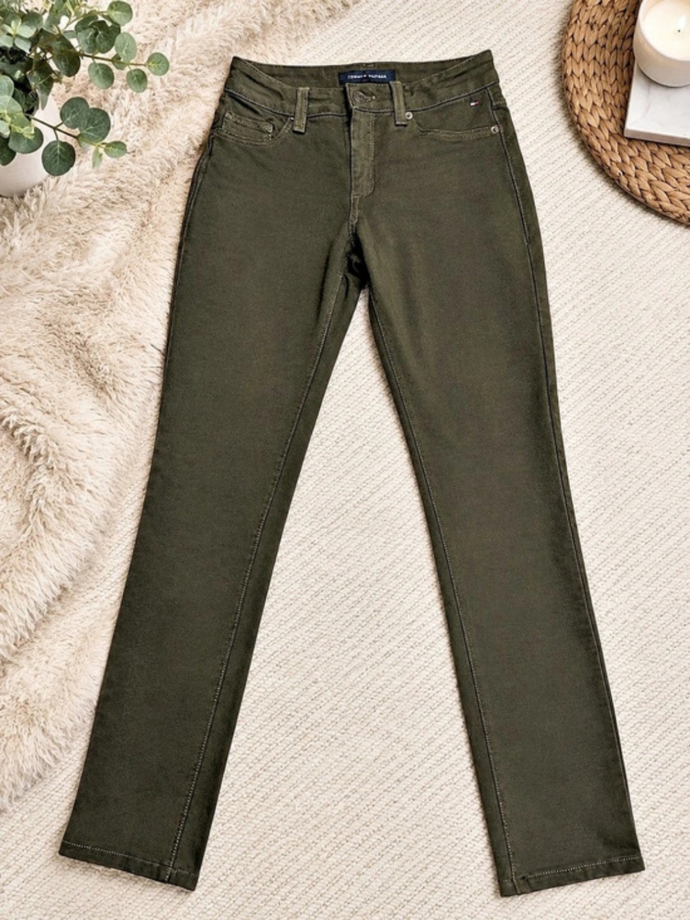 Tommy Hilfiger Olive Skinny Pants Size 4